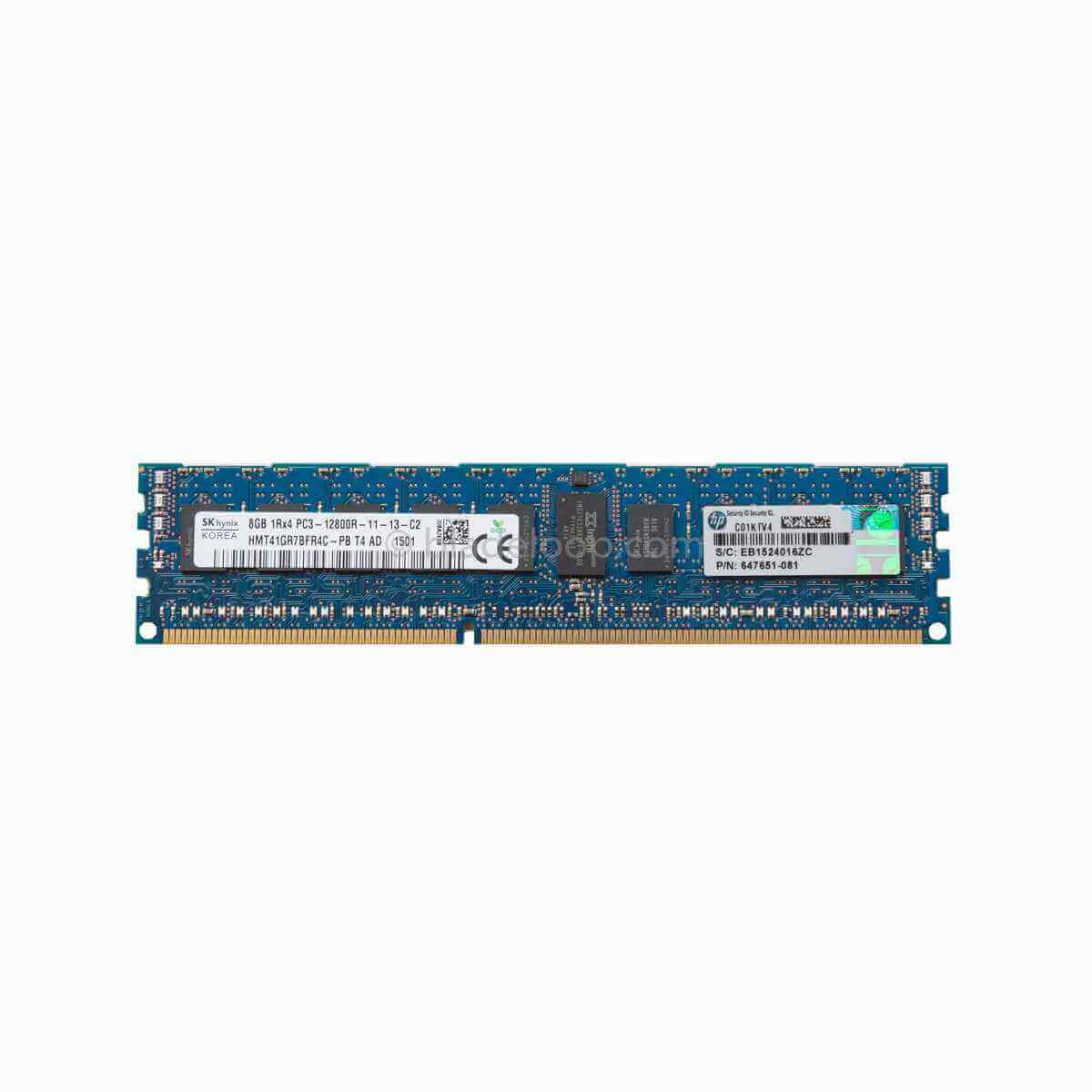 HP 8GB DDR3-1600 RAM 1Rx4 PC3-12800R 647651-081 - bladeloop
